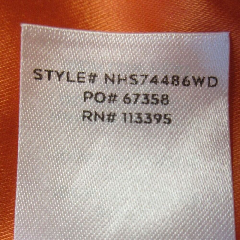 LULUS Sweetest Song Orange Floral Print Romper Sz Large Backless Long Sleeve NWT - Picture 11 of 13